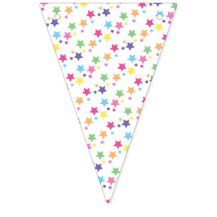 illusima Rainbow Stars Party Bunting Flags