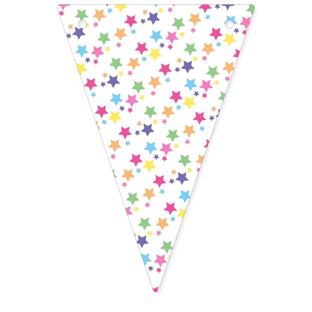 illusima Rainbow Stars Party Bunting Flags (First Flag)