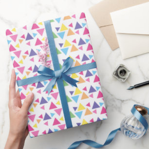 illusima Rainbow Triangles Party Wrapping Paper