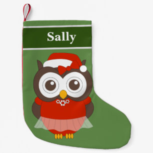 illusima Sally Owl Christmas Special Small Christmas Stocking