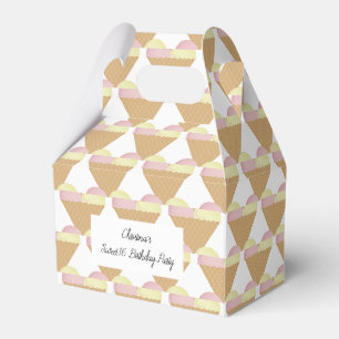 illusima Strawberry Ice-cream Classic Sweet 16 Favor Box
