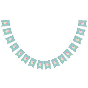 illusima Turquoise Bunting Flags