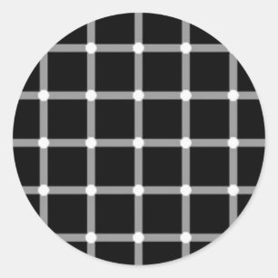 illusion-12 classic round sticker