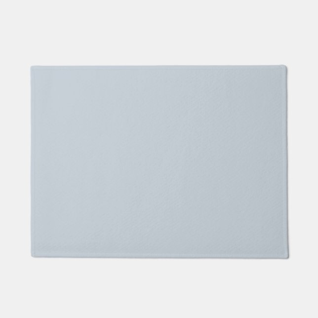 Illusion Blue Solid Colour Doormat (Front)