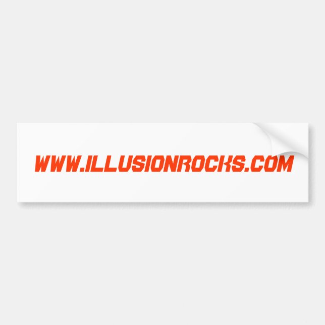 Illusion bumper sticker (Front)