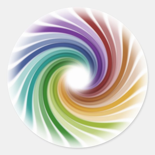 Illusion Classic Round Sticker (Front)