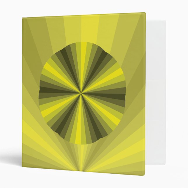 Illusion d'optique classeur jaune (Devant/intérieur)