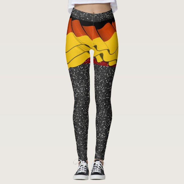 ILLUSION Drapeau allemand Leggings pop (Devant)