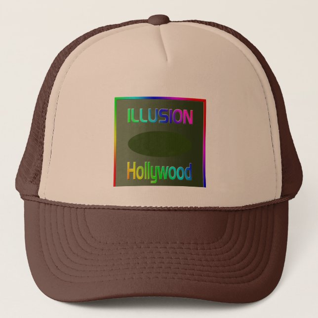 "ILLUSION Hollywood" Hat! Trucker Hat (Front)