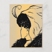 Illusion, Jeune, Vielle Femme Carte Postale