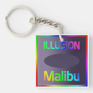 "ILLUSION Malibu" Keychain! Keychain