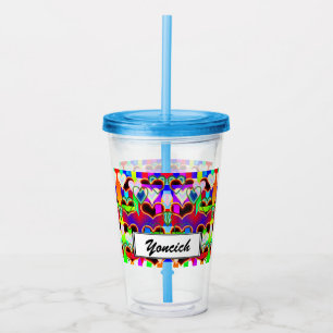 Illusion of the Hearts by Kenneth Yoncich Acrylic Tumbler