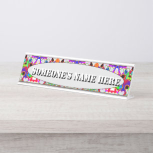 Illusion of the Hearts by Kenneth Yoncich Desk Name Plate