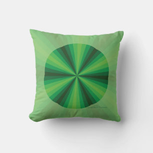 Illusion optique Coussin vert