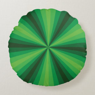 Illusion optique Coussin vert ronde
