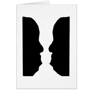Illusion optique d'homme de vase