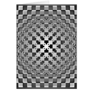 Illusion optique folle - Carré en métal de Morphag