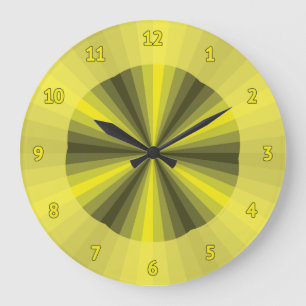 Illusion optique Horloge jaune