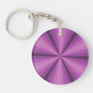 Illusion optique Porte - clé acrylique violet