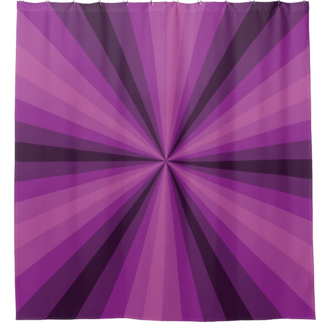 Illusion optique Rideau de douche violet (Devant)