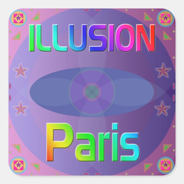 "ILLUSION Paris" Sticker (Front)