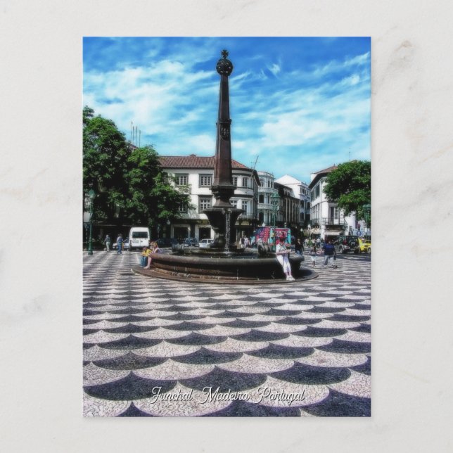 Illusion Tiles Art : Funchal, Madeira (Portugal) Postcard (Front)