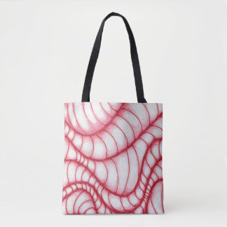 Illusion Worms Tote Bag