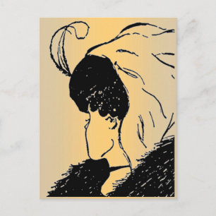 Illusion, Young, Old Woman Postcard