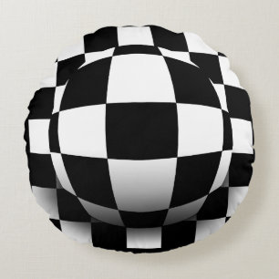 Illusionary Depth Round Pillow