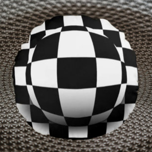 Illusionary Depth Round Pillow