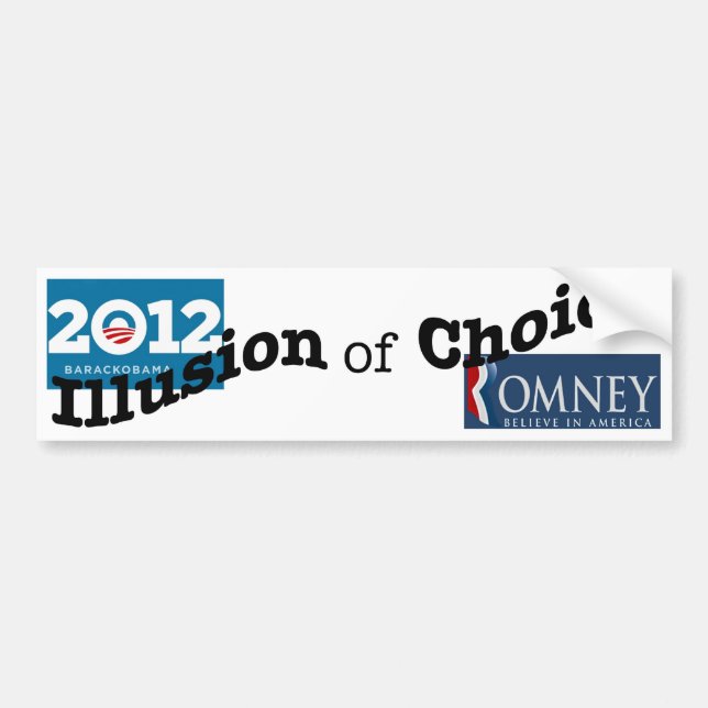 illusionofchoiceTYPE.jpg Bumper Sticker (Front)