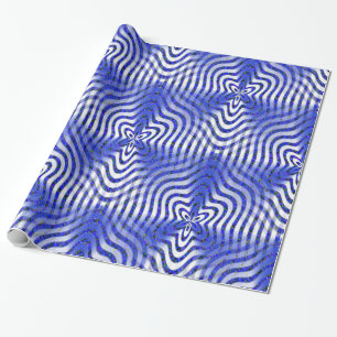 Illusions in blue.... wrapping paper
