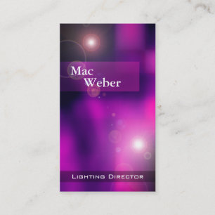 Illusions - Lighting Director Tech Lighting Design Business Card