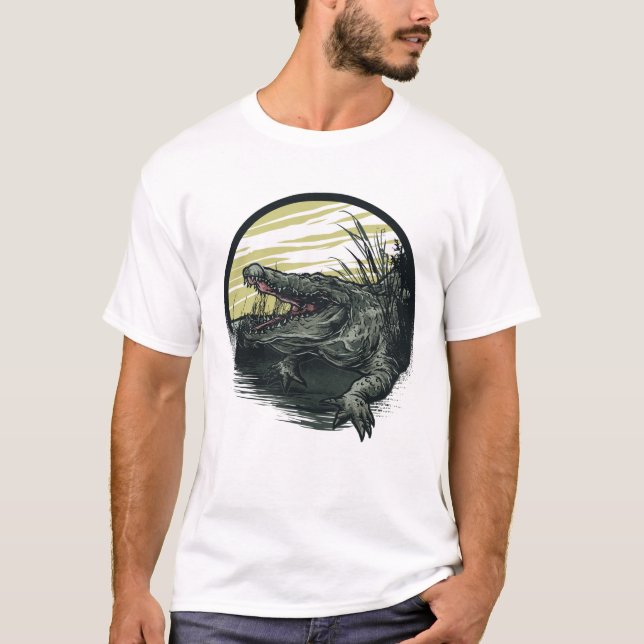 Illustrated alligator T-Shirt (Front)