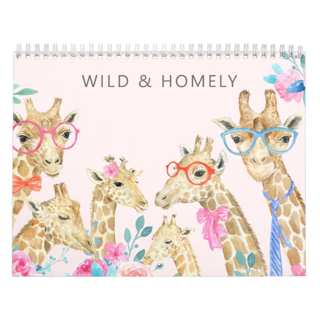 Illustrated Animal Family Calendar (Cover)