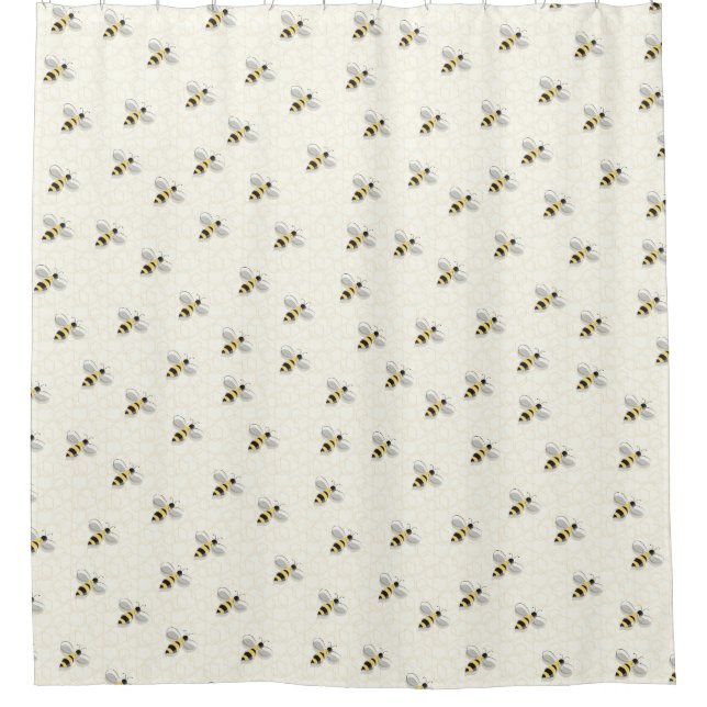 Illustrated Bee Honeybee Yellow Black  Insect (Front)