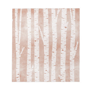 Illustrated Birch Trees Notepad