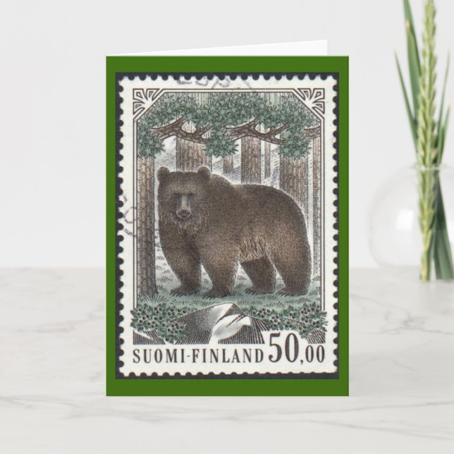Illustrated Brown Bear Card (Front)