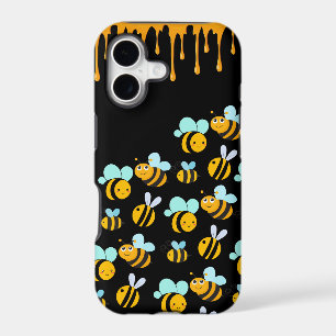Illustrated Bumblebees Black Honey