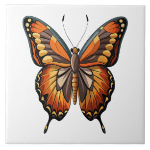 Illustrated butterfly  tile