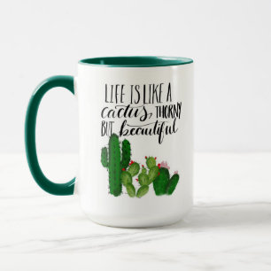 Illustrated Cactus Mug