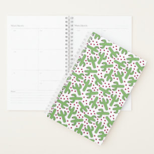 Illustrated Cactus & Pink Flowers Pattern Planner