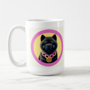 Illustrated Chow Chow Dog Coffee Mug