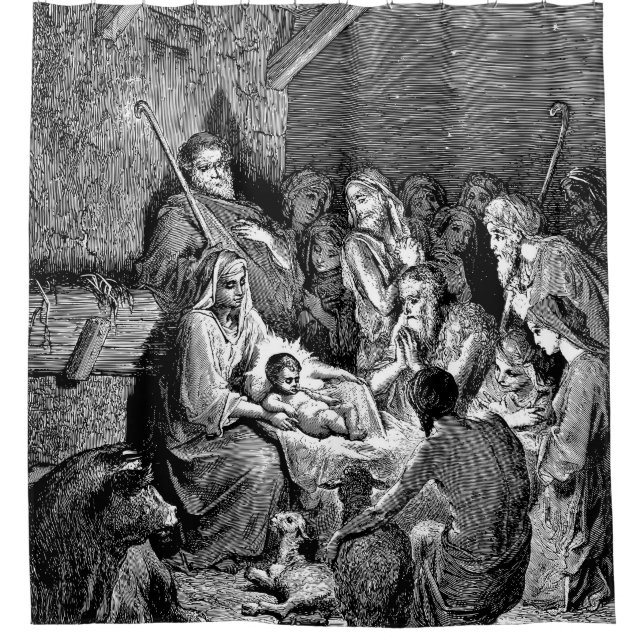 Illustrated Christmas Nativity Scene (Front)