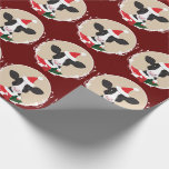 Illustrated Cow Santa Hat Novelty Christmas Wrapping Paper<br><div class="desc">Novelty Christmas wrapping paper for a pattern of cows in Santa hats inside round, decorative, frames. The wrapping paper has a burgundy background and is just plain fun.
Illustrated Cow Santa Hat Novelty Christmas Wrapping Paper
Holidayday Design | ©Melissa Patton</div>