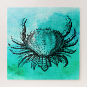 Illustrated Crab (Underwater Animal) Jigsaw Puzzle