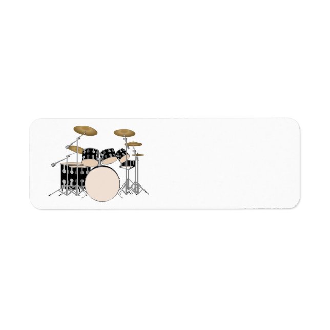 Illustrated Drum Set (Front)
