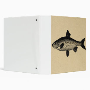 Illustrated Fish Art Binder