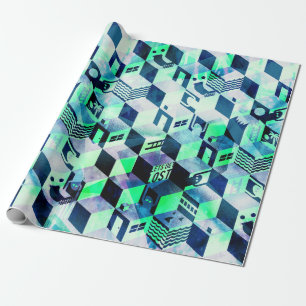 Illustrated Geometric Wrapping paper