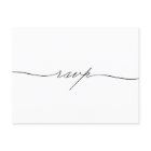 Illustrated hand drawn flower reminder RSVP Invita